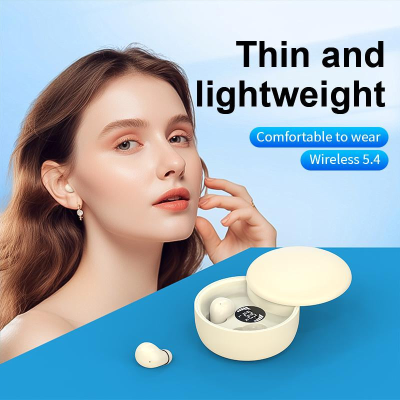 Mini Invisible Headphones Bluetooth 5.4 True Wireless In-Ear Earphones Sport Audio Earbud Audifonos Bluetooth Wireless Headphones Noise Cancelling Headphones Gamingheadset