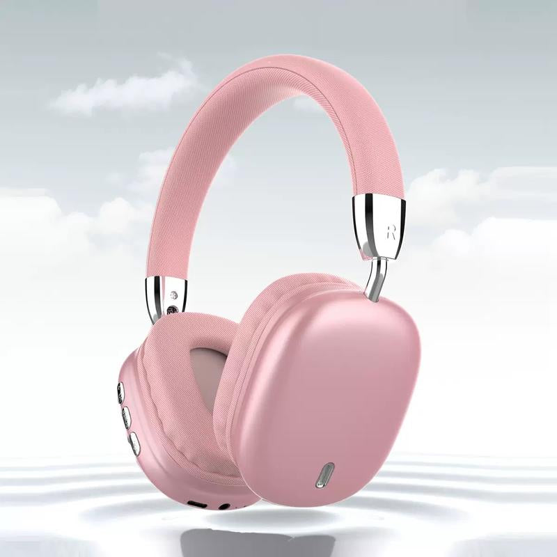 Wireless Bluetooth Headphones with High-Resolution Audio, Foldable and Lightweight Design, Deep Bass, Long-Lasting Earphones, Immersive Bass, USB-C Charging Port, Hifi Stereo, for Work, Gaming, Sports