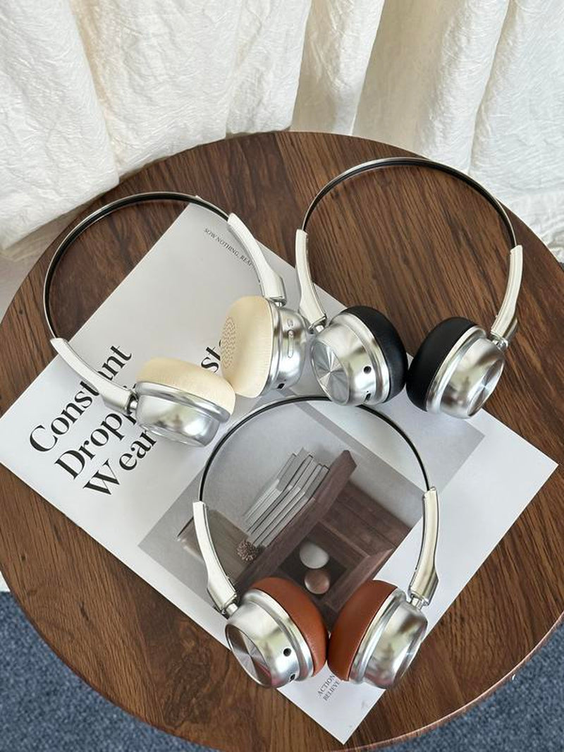 Noise Cancelling Headphone Vintage Revival Over-Ear Headphones - Steampunk Chrome Accents & Modern Bluetooth 5.4, All-Day Battery Wireless Overear Headset , Dark Academic Fashion Statemen Audio Audio Technica Music Lovers Gift Multi-Platform Gaming Gym