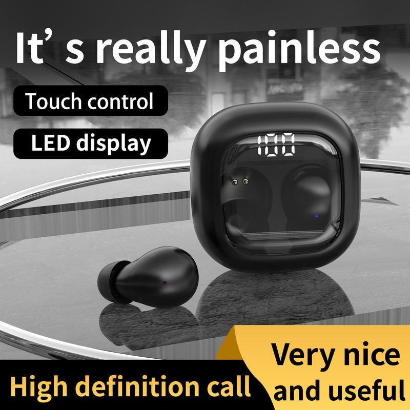 Wireless Smallest Invisible Earbuds for Sleep Ultra Small Hidden Earphones Ear Buds for Small Ear Bluetooth Mini Invisible Sleep Noise Cancelling Earbuds for Side Sleepers Hidden Headphones for Work All-Day Wear