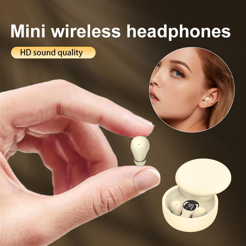 Mini Invisible Headphones Bluetooth 5.4 True Wireless In-Ear Earphones Sport Audio Earbud Audifonos Bluetooth Wireless Headphones Noise Cancelling Headphones Gamingheadset