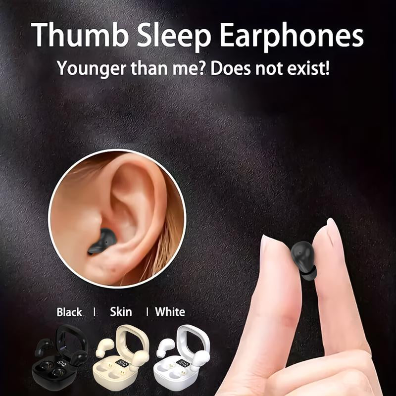 Wireless Smallest Invisible Earbuds for Sleep Ultra Small Hidden Earphones Ear Buds for Small Ear Bluetooth Mini Invisible Sleep Noise Cancelling Earbuds for Side Sleepers Hidden Headphones for Work All-Day Wear