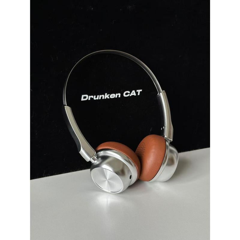 Noise Cancelling Headphone Vintage Revival Over-Ear Headphones - Steampunk Chrome Accents & Modern Bluetooth 5.4, All-Day Battery Wireless Overear Headset , Dark Academic Fashion Statemen Audio Audio Technica Music Lovers Gift Multi-Platform Gaming Gym