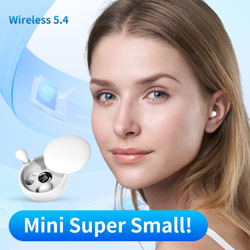 Mini Invisible Headphones Bluetooth 5.4 True Wireless In-Ear Earphones Sport Audio Earbud Audifonos Bluetooth Wireless Headphones Noise Cancelling Headphones Gamingheadset