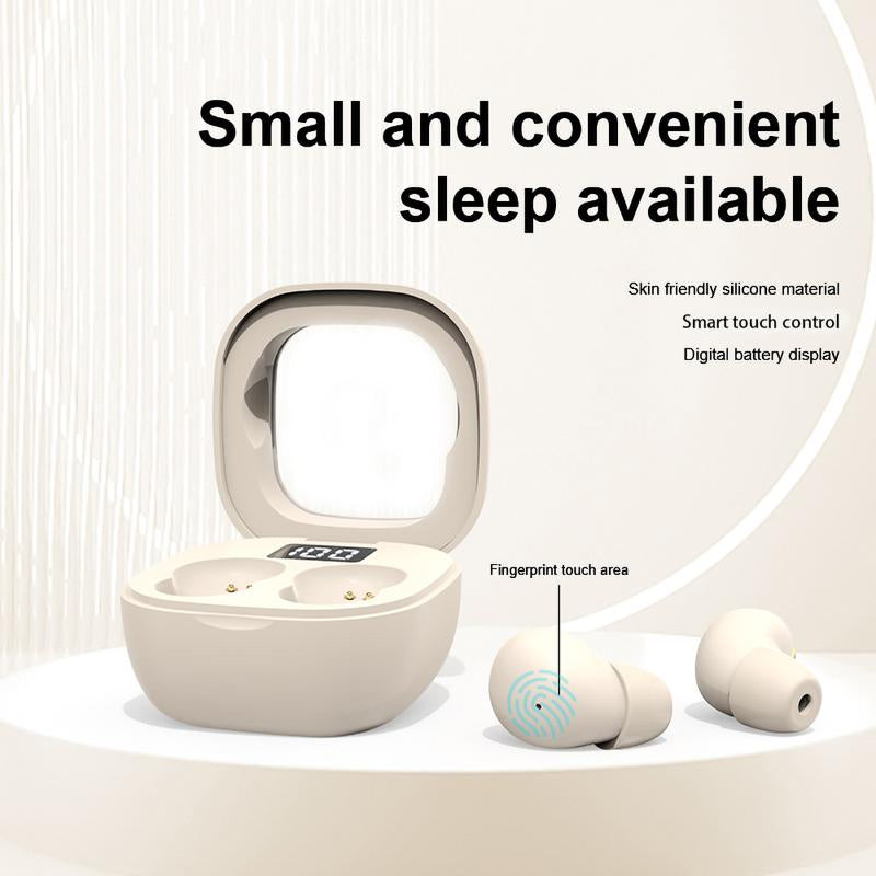 Wireless Smallest Invisible Earbuds for Sleep Ultra Small Hidden Earphones Ear Buds for Small Ear Bluetooth Mini Invisible Sleep Noise Cancelling Earbuds for Side Sleepers Hidden Headphones for Work All-Day Wear