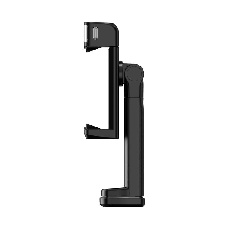 LISEN Foldable Travel Phone Stand with Built-In Beauty Light 360-Degree Rotation Axis Fixed Bracket & Lanyard for Desk Airplane Suitcase Cruise Ship Outdoor Use - Selfie