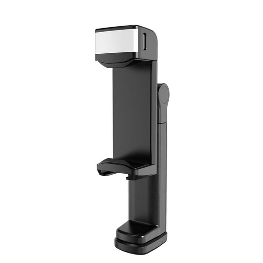 LISEN Foldable Travel Phone Stand with Built-In Beauty Light 360-Degree Rotation Axis Fixed Bracket & Lanyard for Desk Airplane Suitcase Cruise Ship Outdoor Use - Selfie